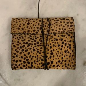 Evening bag, mini, printed leather.